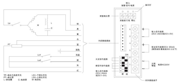 381調節型電動執行器接線圖